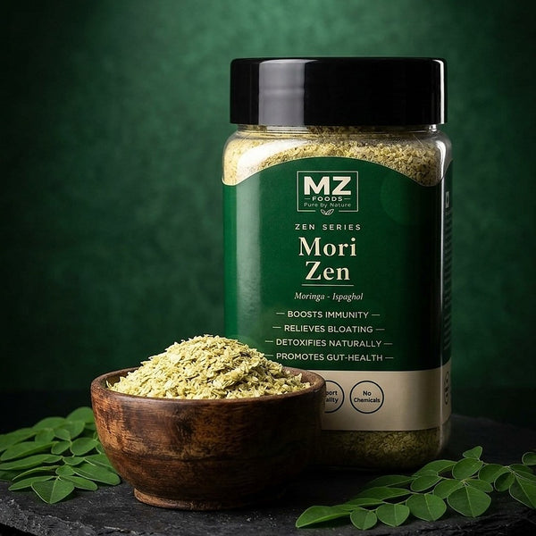 MZ Foods Mori Zen (Moringa + Ispaghol) – jar